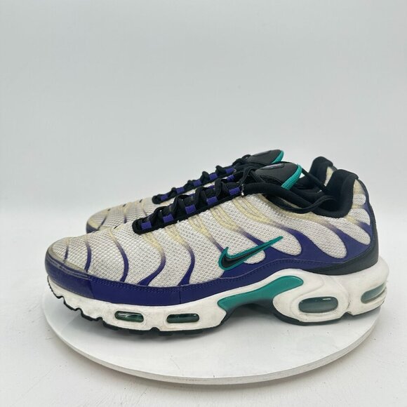 Nike Air Max Plus Men Size 9.5 DM0032-100 White Grape Ice Teal Training Shoes - Picture 1 of 11